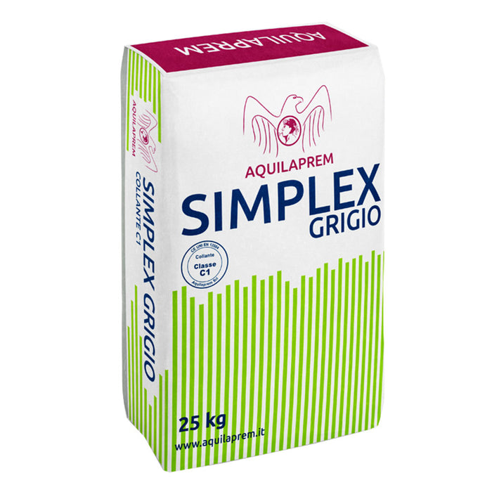 SIMPLEX GRIGIO C1 COLLA MAIOLICA 25 KG