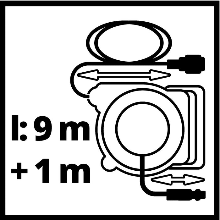 EINHELL AVVOLGITUBO ARIA AUTOMATICO 9+1mt