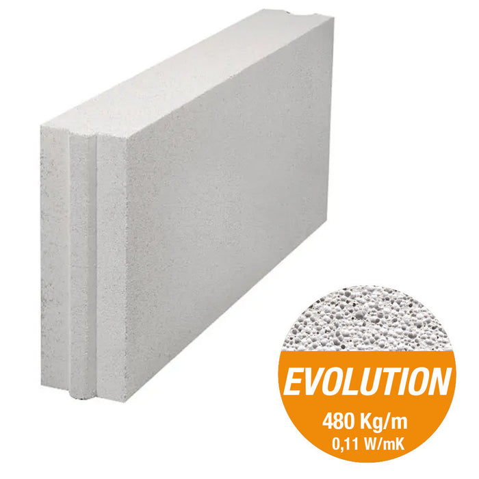 BLOCCO GASBETON MASCHIATO 60x25x8cm