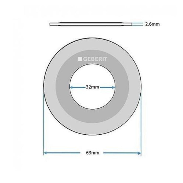 GEBERIT GUARNIZIONE X CAMPANA 63X32 816.418.00.1