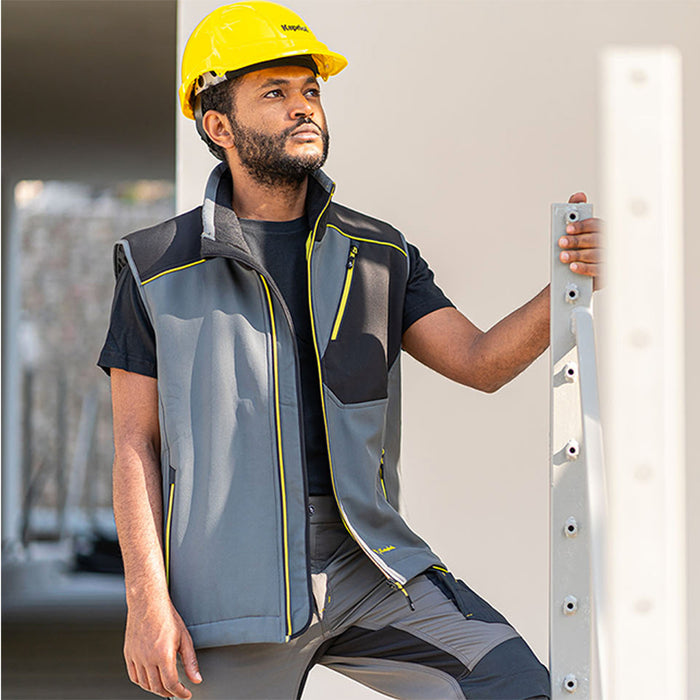 GILET IMBOTTITO DYNAMIC GRIGIO/NERO L