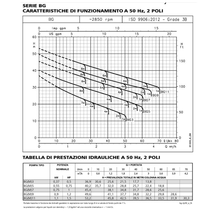 ELETTROPOMPA LOWARA AUTODESC BGM5/A HP 0,75