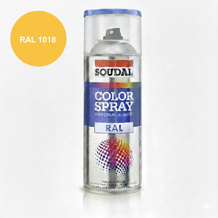 SMALTO ACRILICO SPRAY GIALLO ZINCO ral1018 ml400