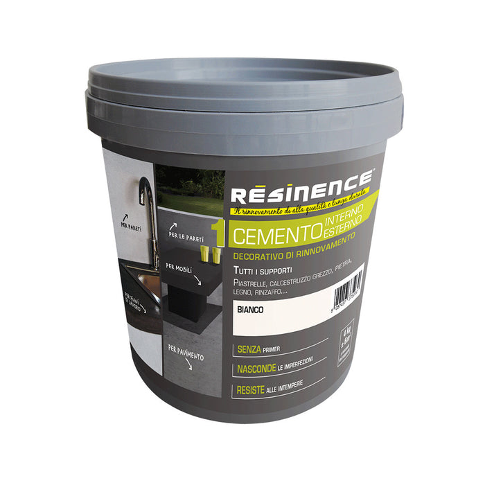 RESINENCE CEMENTO DECORATIVO BIANCO 4KG