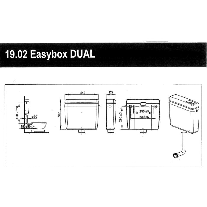 CASSETTA WC TODINI EASYBOX DUAL