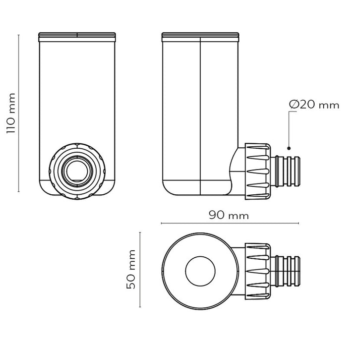 SIFONE A SECCO CONDENSA IN KIT MINI