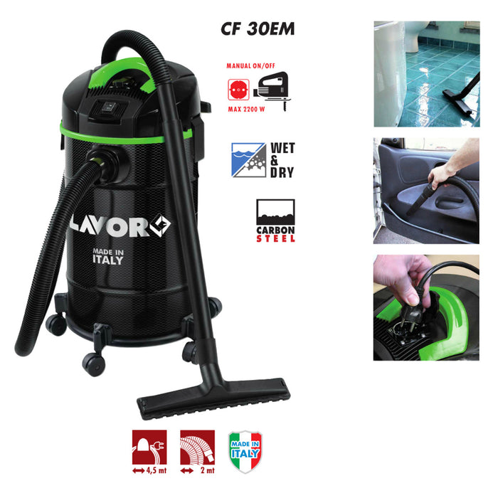 ASPIRAPOLVERE LAVOR CF 30EM 1400w LIQUIDI E SOLIDI