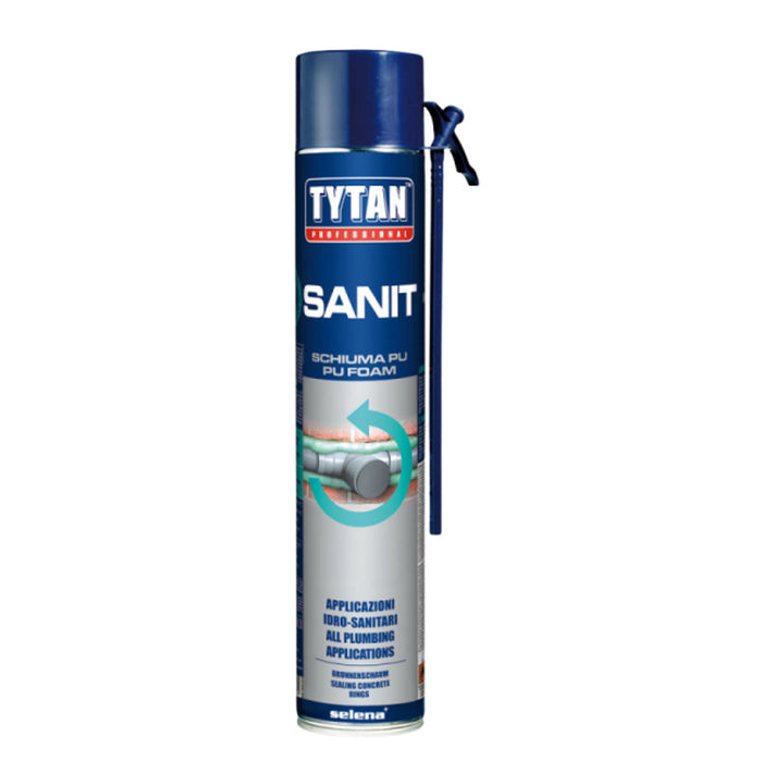 TYTAN SCHIUMA POLIURETANICA SANITARI E POZZETTI MANUALE 750ml